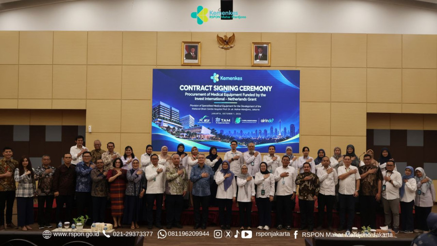 Contract Signing Ceremony Pengadaan Peralatan Medis, RSPON Mahar Mardjono Jakarta Mantapkan Pengembangan Layanan Melalui Hibah Invest International - Belanda