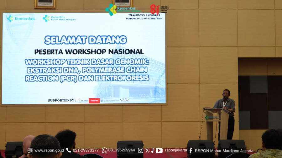 RSPON Mahar Mardjono Jakarta Gelar Workshop Teknik Dasar Genomik
