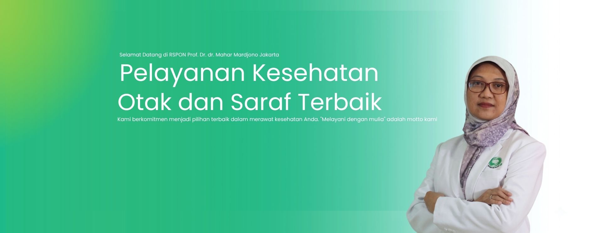 Banner Dirut "Melayani dengan mulia" 
